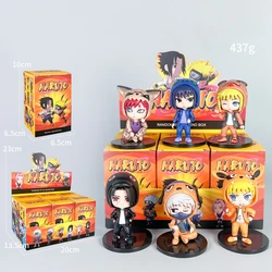 Naruto  Sasuke Kakashi Gaara Ferret Anime Blind box Character PVC Figure Collection Model Desktop Ornament Christmas gift