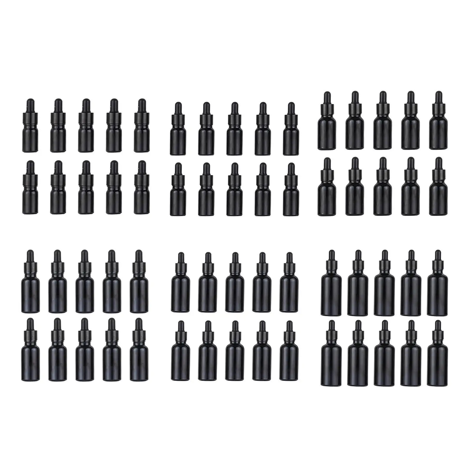 10 Pieces Mini Essential Oil Bottles Dropper Bottles Thick Portable Containers