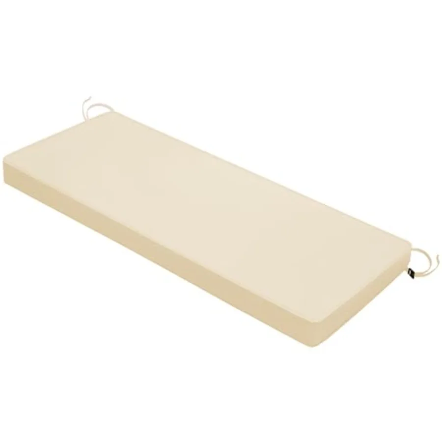 

Подушка для уличной скамейки 48 x 16 x 3 дюйма с завязками, толстая, водонепроницаемая, для садовой мебели, подушка для сиденья, дивана, кресла