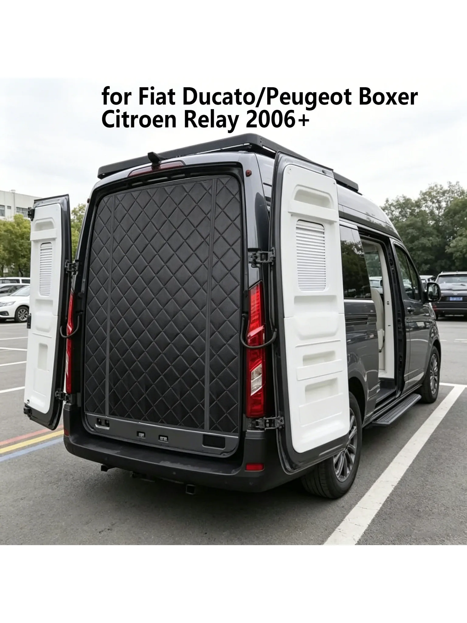 Izolowana osłona termiczna do drzwi tylnych lub klapy bagażnika do Fiat Ducato/Peugeot Boxer/Citroen Relay 2006+ Ram Promaster — 2