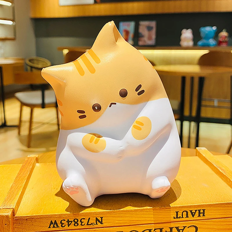 Coco Cat Pinch Music Slow Rebound Squeeze Prop Cute Cat Decompression Toy Children's Bedroom Office Desktop DIY Decoration