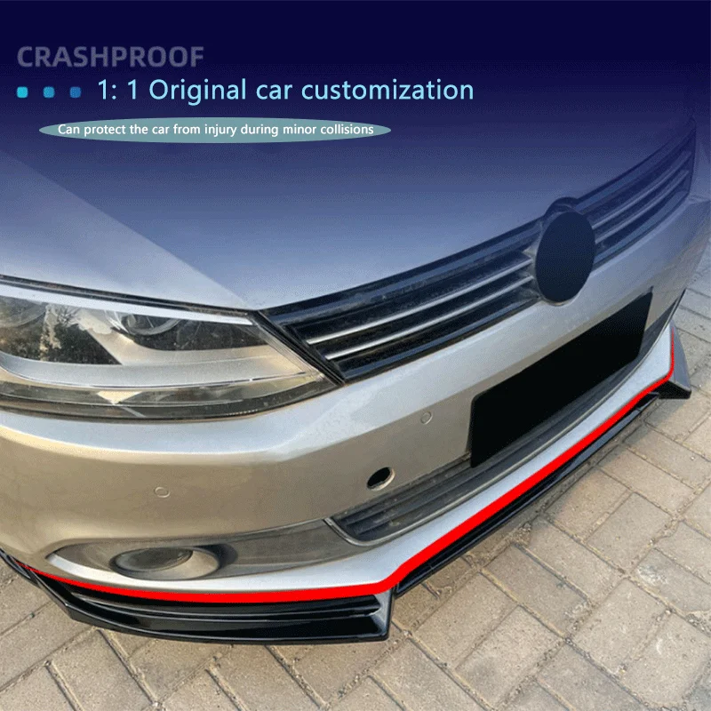 مناسبة للمصد الأمامي لسيارة Volkswagen Jetta Sagitar MK6 2011-14، والشفة الأمامية، والمجرفة الأمامية، وتعديل المفسد #1