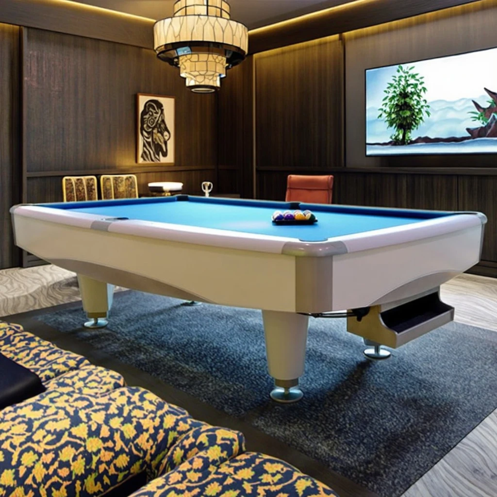 

Multipurpose Gaming Marble Slate Pool Table With Automatic Return System, 8 Feet, With Chinese Snooker, Suitable For Sports Enth