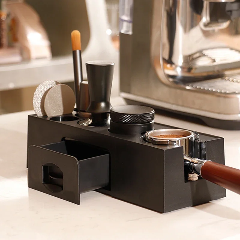 51/53/58mm ABS Coffee Portafilters Holder Coffee Filter Rack Espresso Tamper Mat Stand Cafe Tools Coffee Accessories for Barista