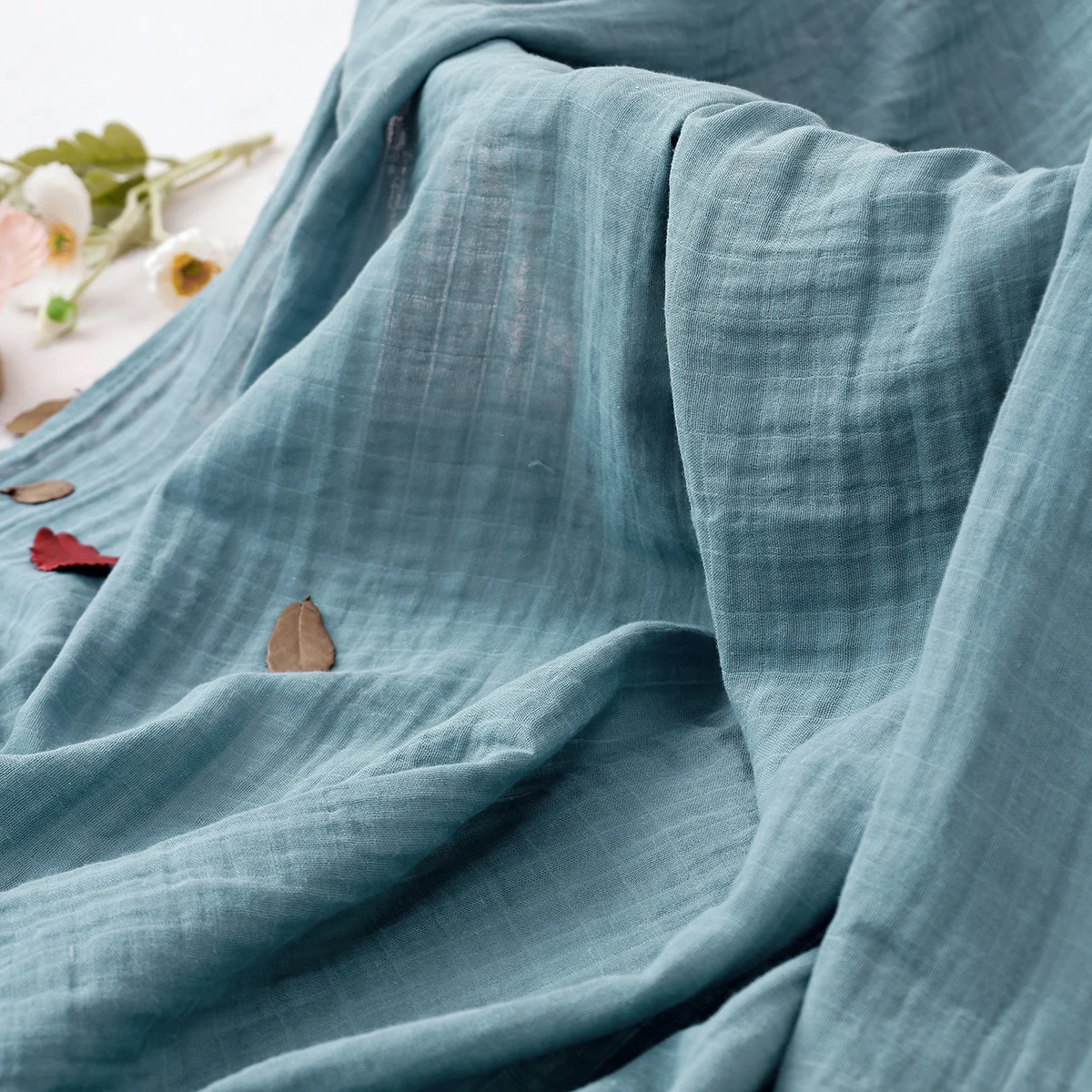 

HappyFlute 120x110 см муслиновое детское пеленание из мягкого чистого хлопка, мягкое одеяло для новорожденных, однотонное одеяло для младенцев