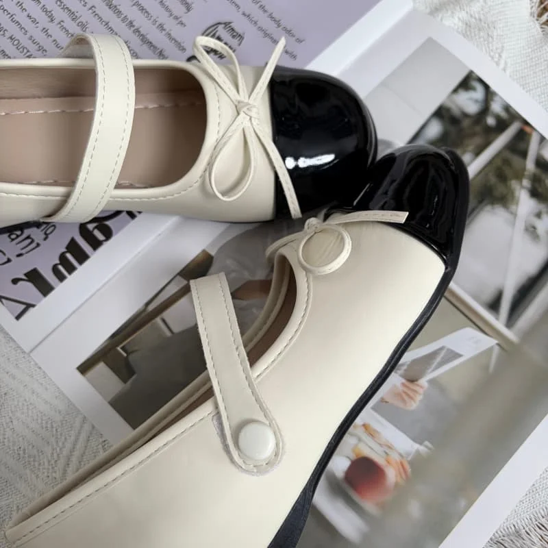 All Match Female Preppy Chic Patent Leather Square Toe Mary Janes Comfortable Casual Shoes for Party Shopping Daily view 5