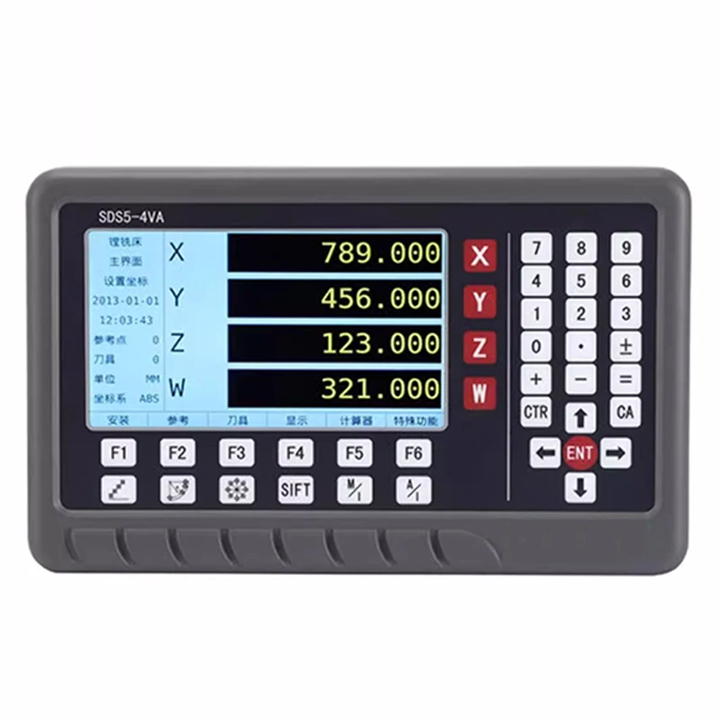 SINO SDS5-4VA LCD DRO Digital Display Meter 4 Axis Screen General Readouts NC Machine Tool Milling Lathe Grinder EDM Spark