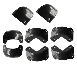 4Pcs Front + 4Pcs Rear Black Plastic Guitar AMP Amplifier Cabinet Corner For Marshall