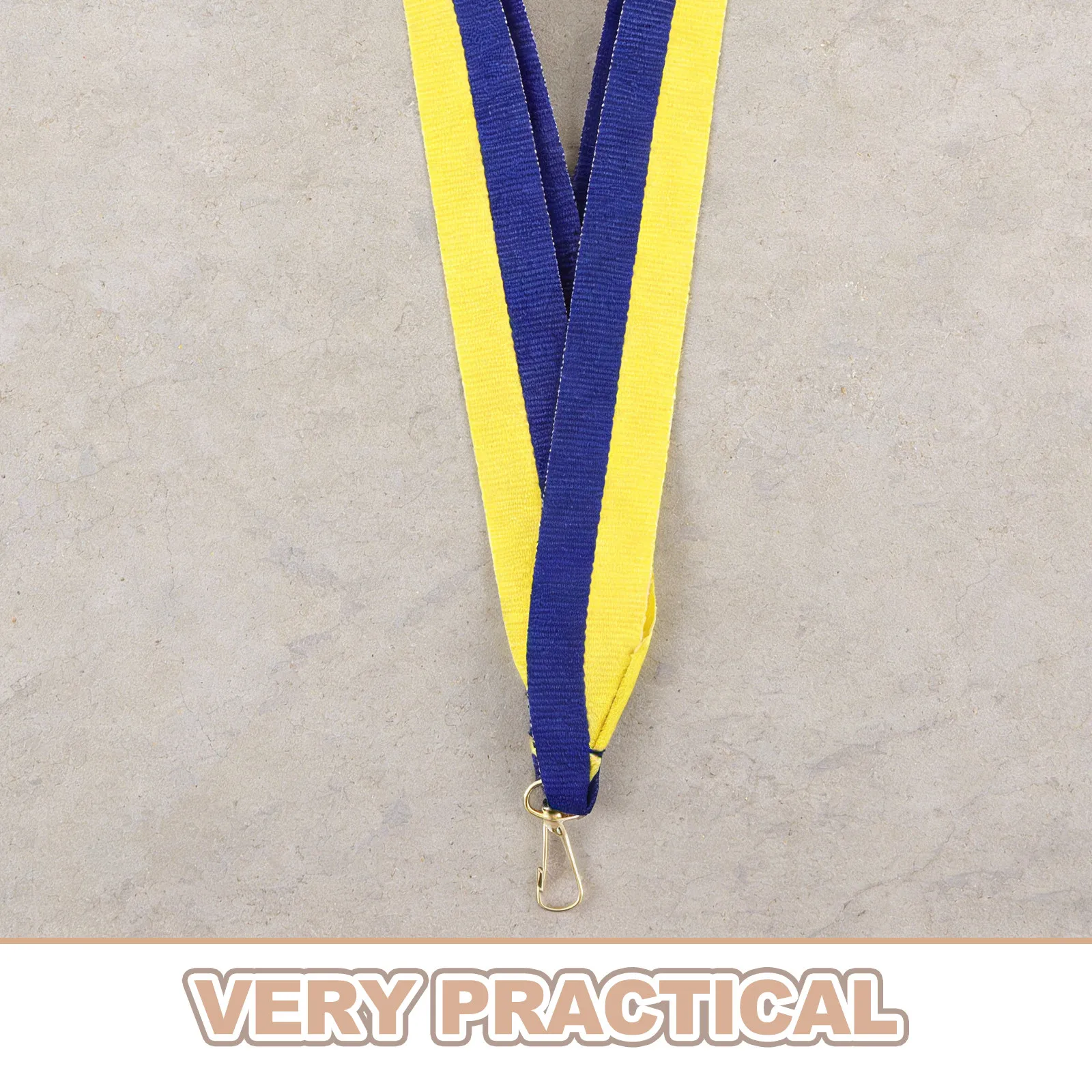 30 PCS Ribbon Competition Award Ribbons Game Awards Medal Lanyard Single with Snap Clips Lanyards