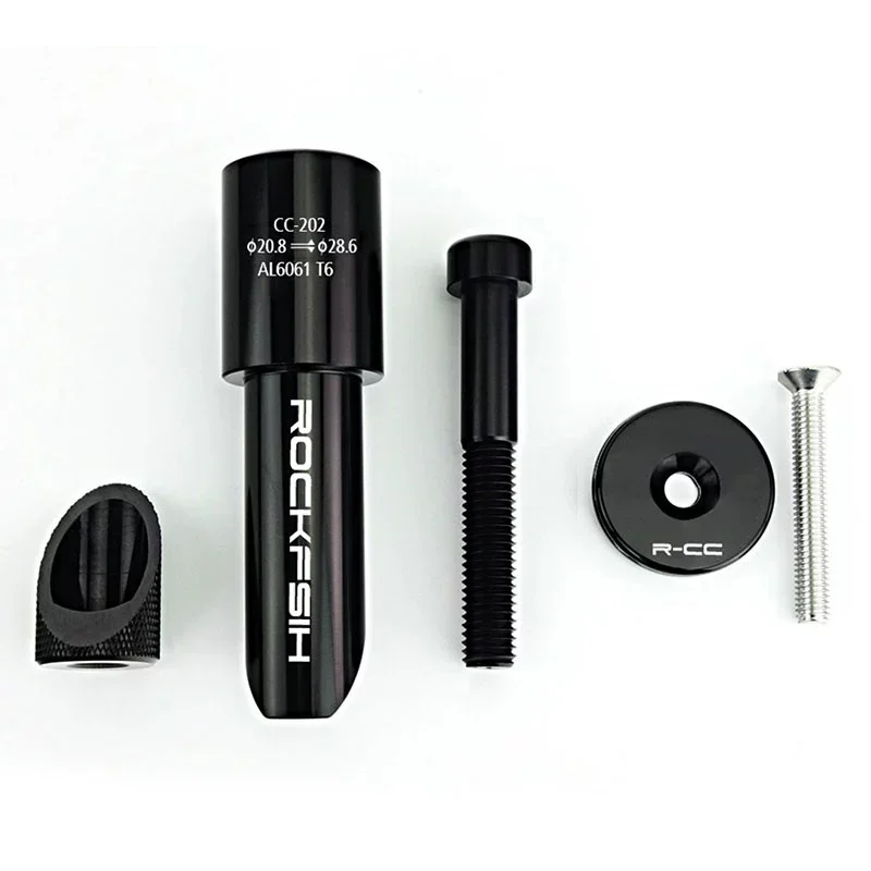 Rockfish Kids Bike Stem Adapter 20.8/22.2mm CNC Sliding Bike Head Tube Core Conversion Balance Bike Headset Hanging Core Adapter