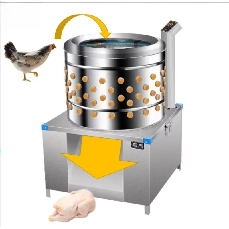 2026 Whole Chicken 30 Seconds Quick Hair Removal Chicken Poultry Plucker Machine Chicken Feather Removal Machine