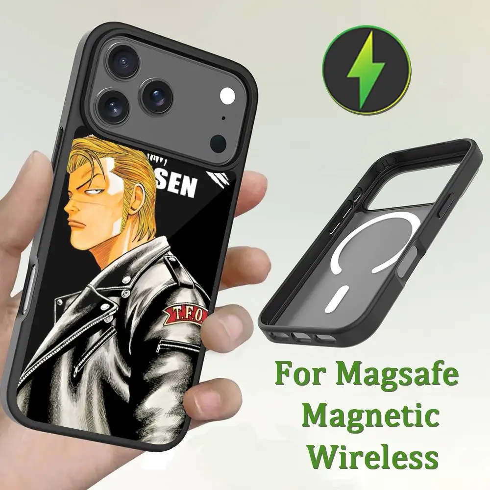 حافظة هاتف W-Worst C-Crows Z-Zero 1 لهاتف iPhone 13,12,11,16,15,17,14,Pro,Max,Plus,Mini,Magsafe,شحن لاسلكي مغناطيسي #4