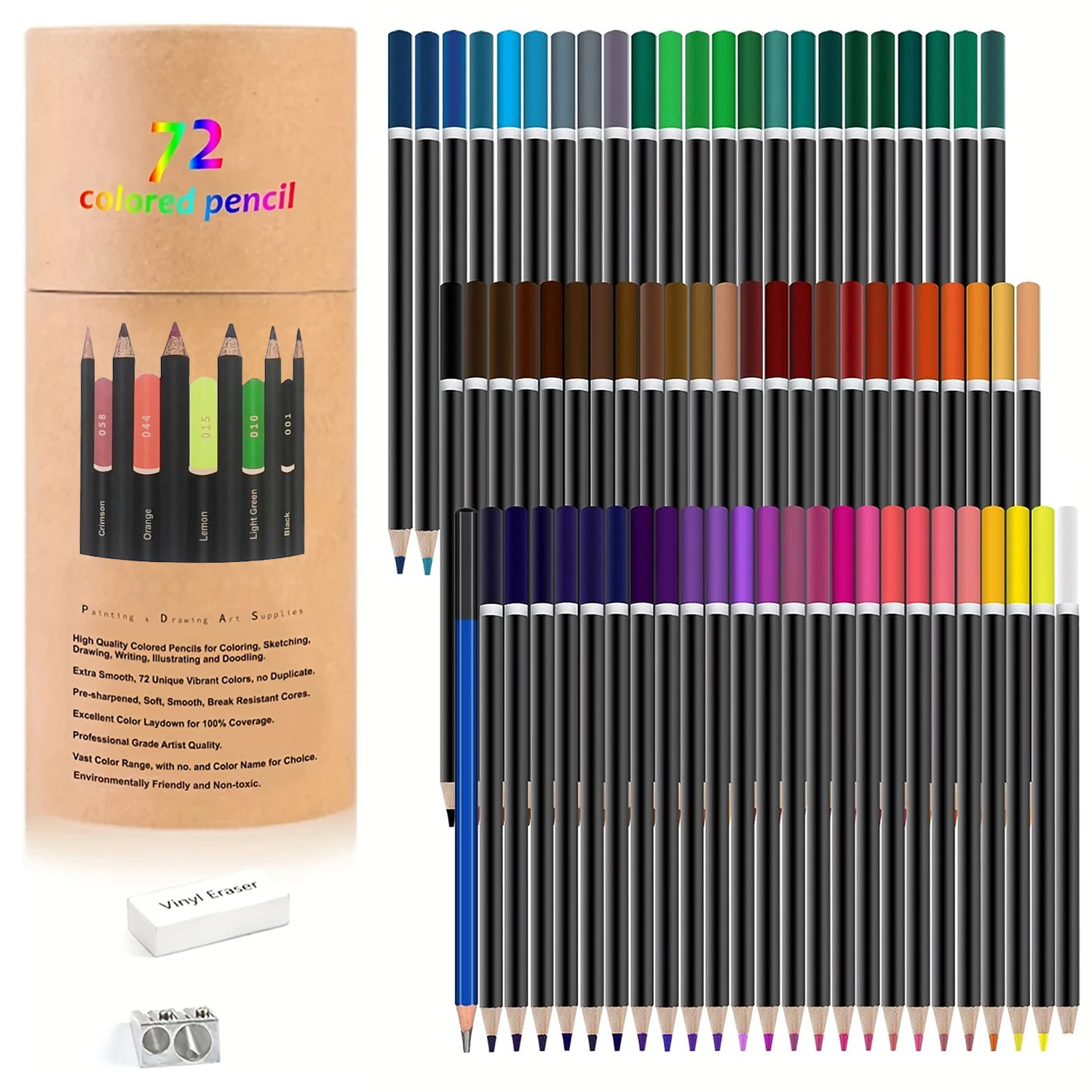 180-kleuren professionele kleurpotloden set Fine Art tekening niet-giftige oliepotloden set voor schetsen kleurpotlood