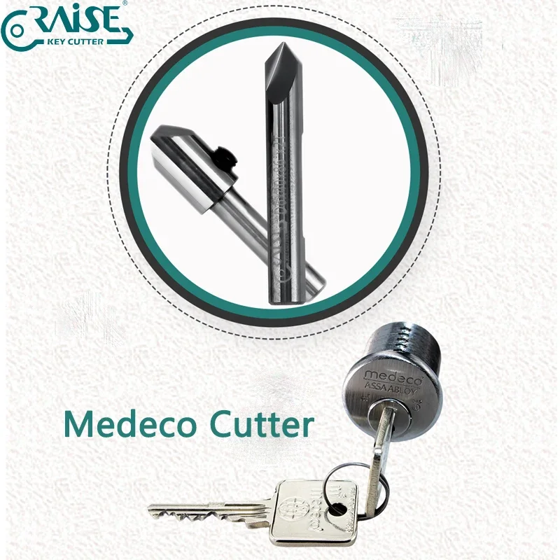 Milling Cutter Compatible with Medeco Keys for Various Manual Vertical Key Cutting Machine Locksmith Tools