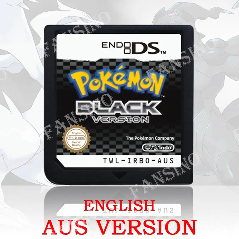 Pokémon Zwart Wit 1/2 versie Hoge kwaliteit authentieke 1:1 replica DS videogame cartridge voor DS 2DS 3DS console (VS, EUR, AUS)