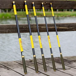 JOSBY Carp Telescopic Fishing Rod Carbon Fiber Feeder Ultralight Portable For Freshwater Stream Pole 2.7/3.6/4.5/5.4/6.3/7.2M