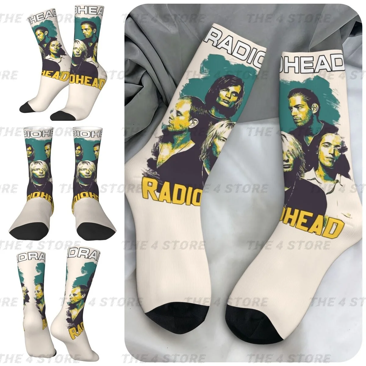 

Radiohead High elasticity polyester fiber Men and Women printing Socks,Windproof Applicable throughout the year Dressing Gift
