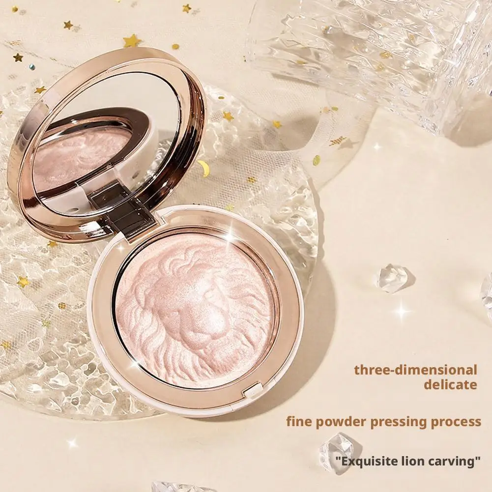Palette de poudre surligneur diamant Lion brillant palette de contour haute brillance Ultra concentré éclairer maquillage poudre pressée ﻿