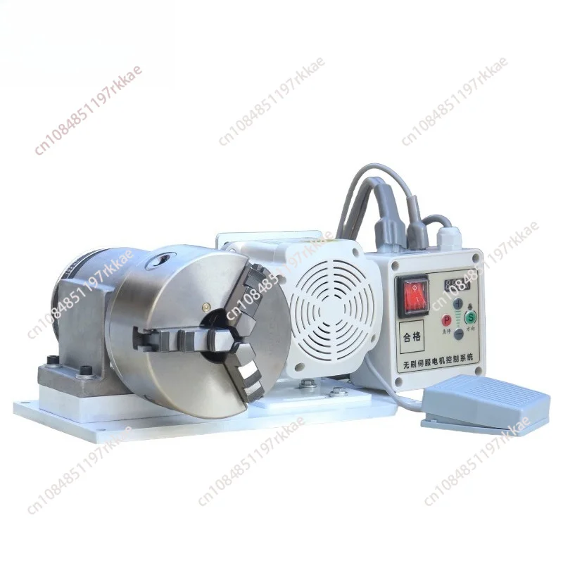 Speed Regulating Motor Chuck Kit Rotary Axis Center Height  3 Jaws With Speed Controller Brushless Motor