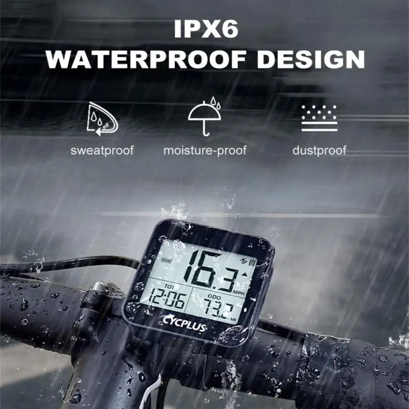 GPS Bike Computer Wireless Stopwatch Backlight IPX6 Waterproof Cycling Odometer Speedometer Bicycle Accessories