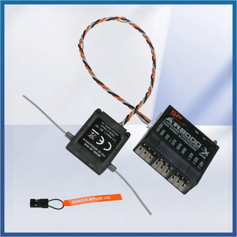 

Spektrum AR8000 2.4GHz 8CH Receiver Support DSM2 DSMX W/ Extended Satellite for JR Spektrum DX7s DX8 DX9 Dx18 Transmitter