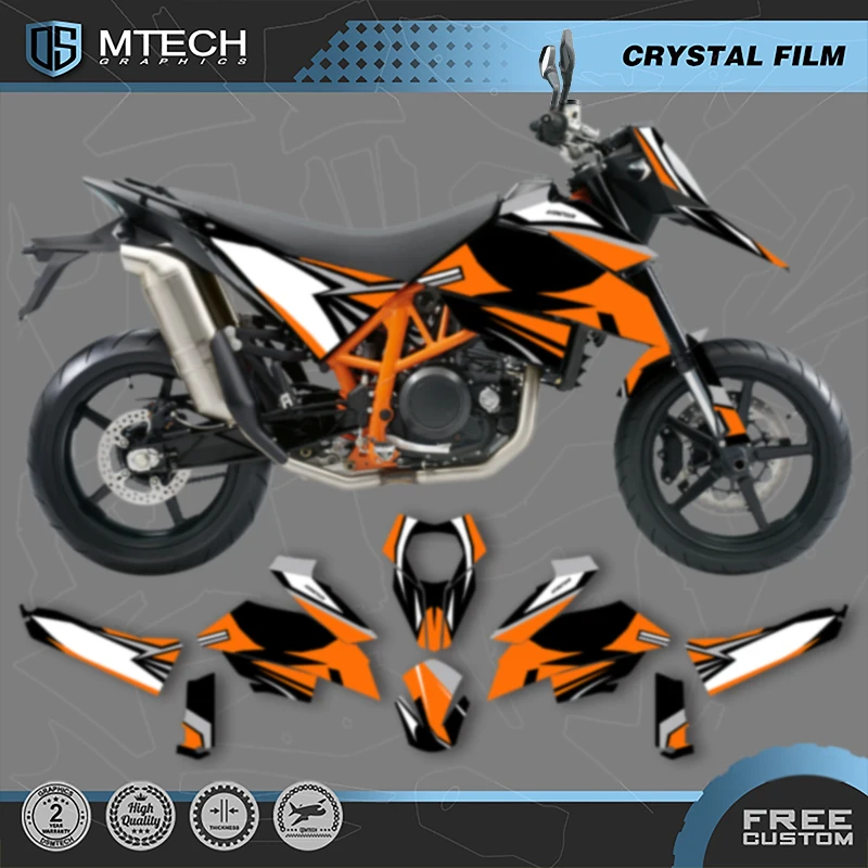 

DSMTECH Custom Motorcycle Graphics Decals Stickers Kits For KTM 2007 2008 2009 2010 2011 SMR 690 R 001