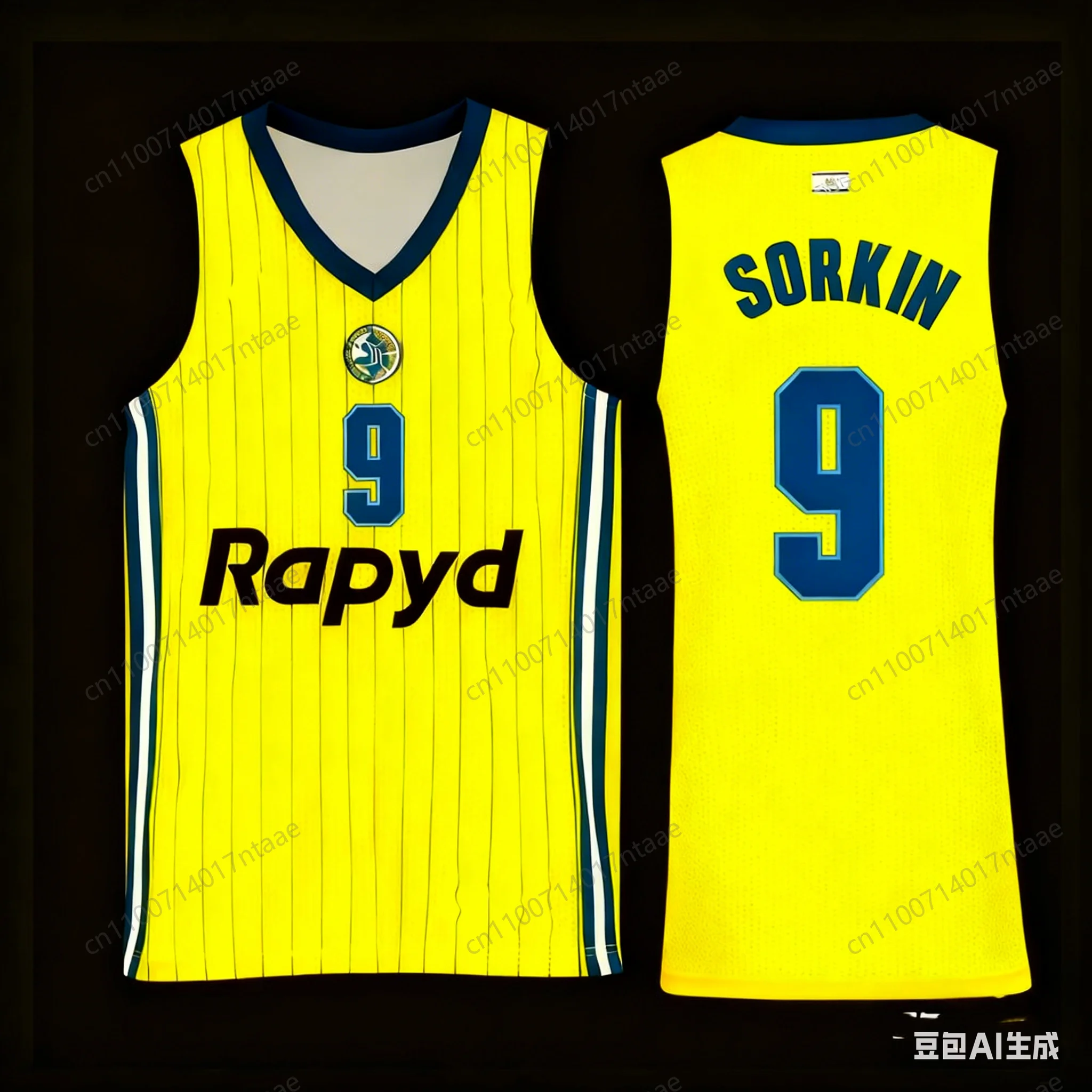 الوافدين الجدد الساخن Lsraeli الكبار سترة كرة السلة للرجال Maccabi Tel Aviv كرة السلة جيرسي الاطفال كرة السلة التدريب موحدة #2