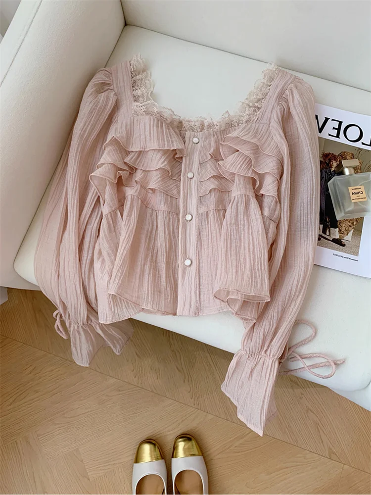 

Мужская футболка Ele Long Sve с квадратным вырезом, молодежный дизайн, кружевной подол, цветной топ для лета, не требует глажки