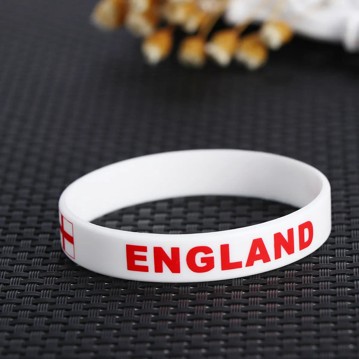 

5Pcs Country Flag Wristband Silicone Sports Bracelet Premium Comfortable for Football Basketball Cheer Support Fans