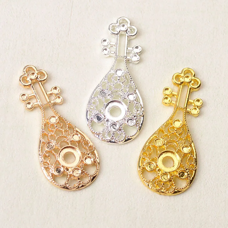 

100 pieces set DIY jewelry material production antique Hanfu Hefu bride hair crown fan and pipa manufacturer wholesale