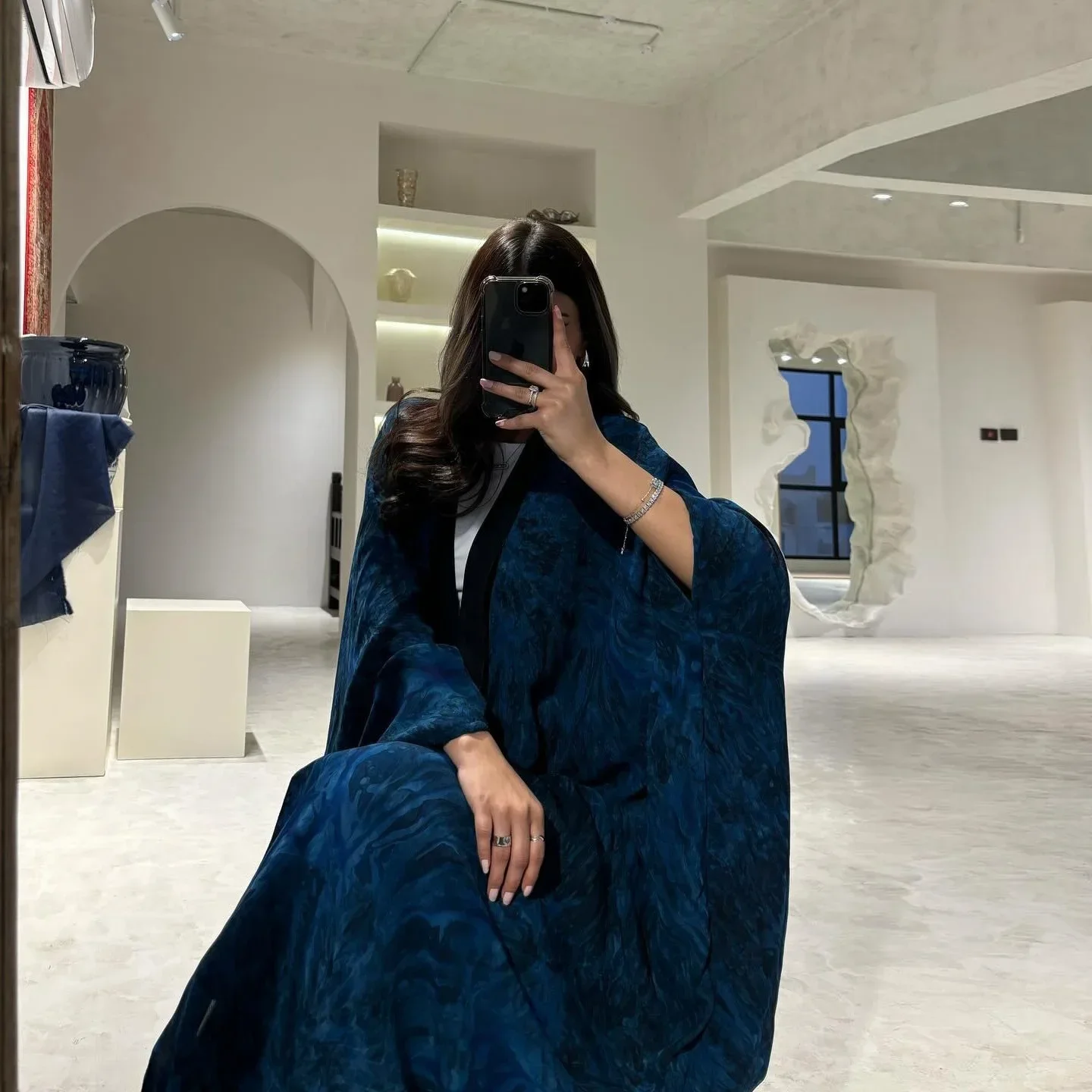 

Eid Ramadan Open Kimono Abayas for Women Muslim Print Dresses Dubai Jalabiya Kaftan Turkey Robe Kebaya Islam Clothing Caftan New
