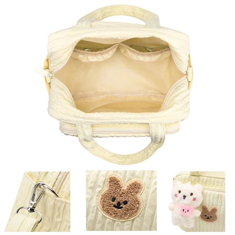 Sacs à couches pour bébé ALTERMommy, sac portable multifonctions, grande capacité, colonne vertébrale matelassurera, fourre-tout de voyage, rangement pour bouteille avec pendentif