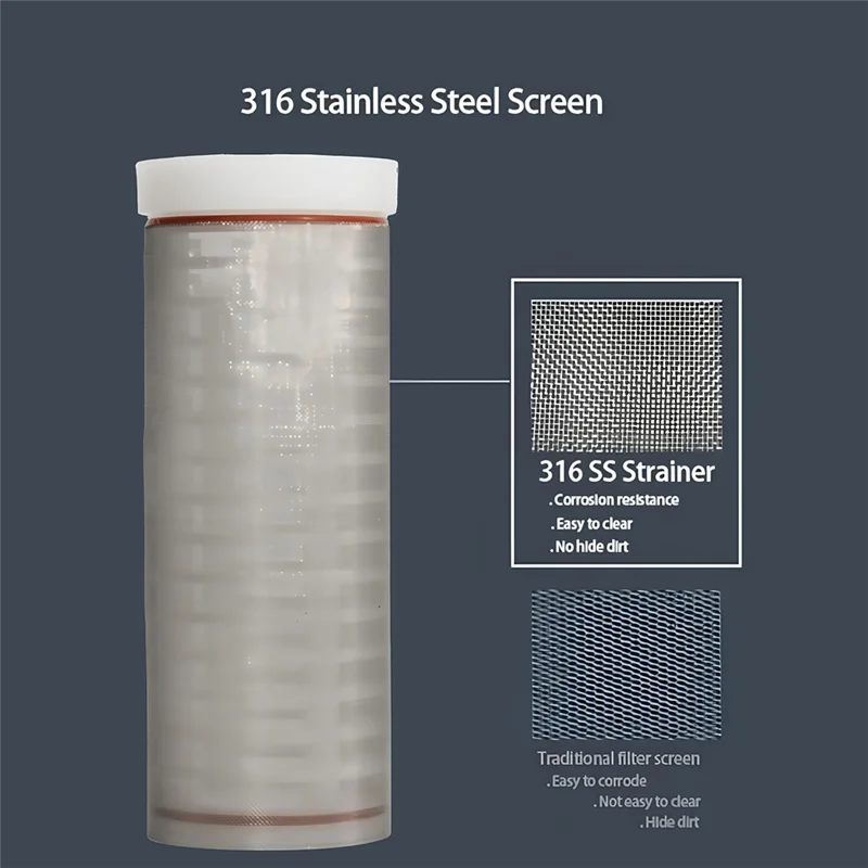 

【24 Hours Sale】Spin-Down Sediment Water Filter For Water Tanks And Towers 80 Mesh Pre-Filtration System For Water Tanks