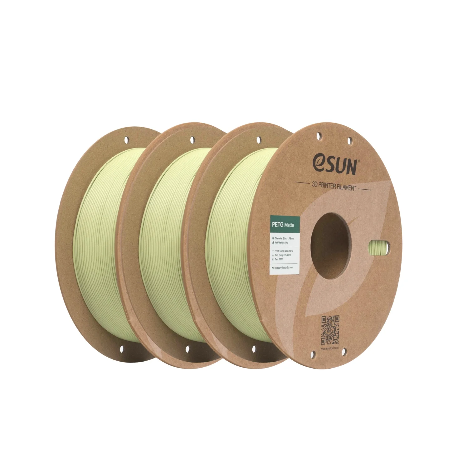 eSUN Mattes PETG 3/4/5kg 3D-Druckfilament 1kg/Rolle 1,75mm Matte Textur & Satte Farben Hohe Kosteneffizienz 3D-Filament für den Außenbereich Schnelle Lieferung