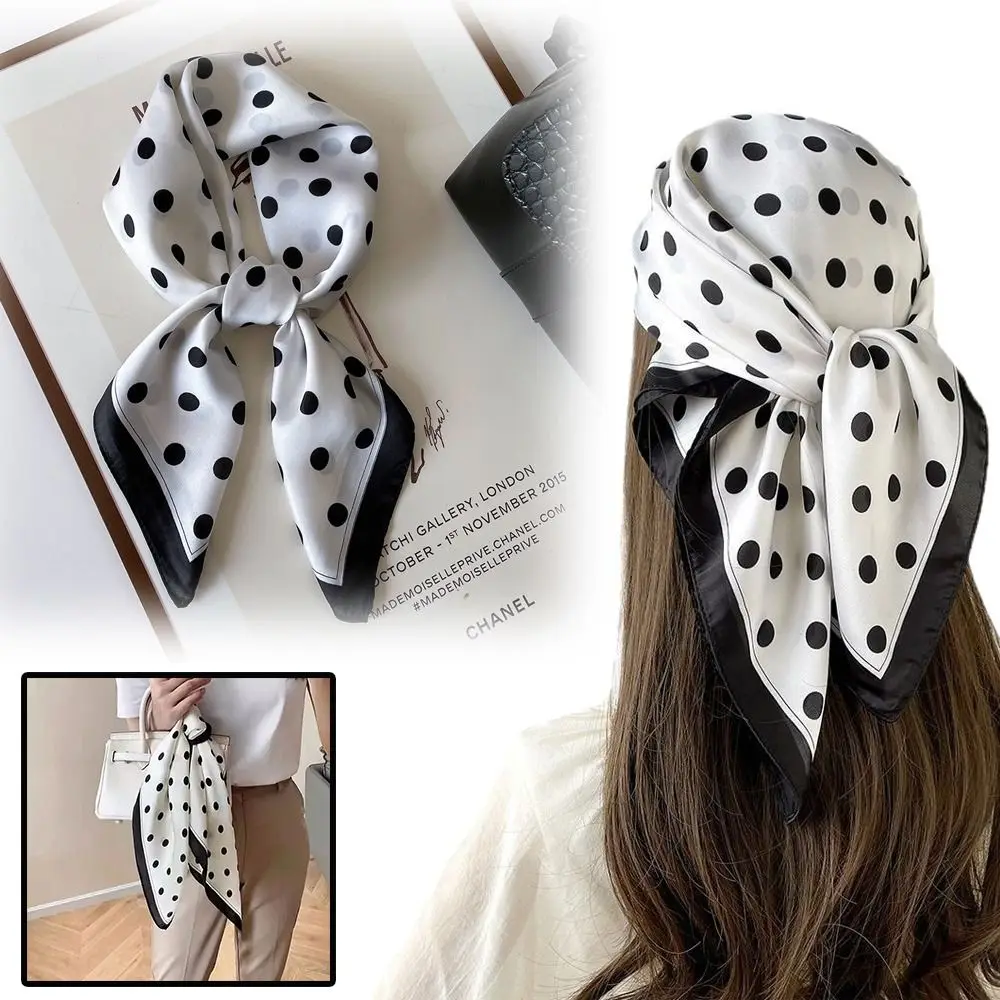 

Gifts 70X70CM Women's Printed Square Scarf Wrap Satin Shawls Scarves Fashion Scarfs Multifunctional High Quality Headband