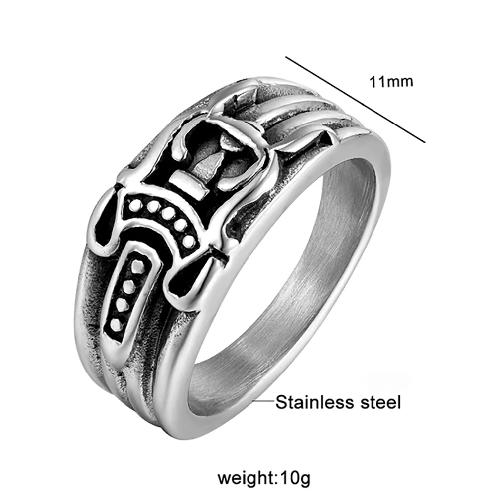High Quality Stainless Steel Anchor Ring For Men Women Jewelry Vintage Anchor Punk Rock Fashion Accessories Party Gift Wholesale