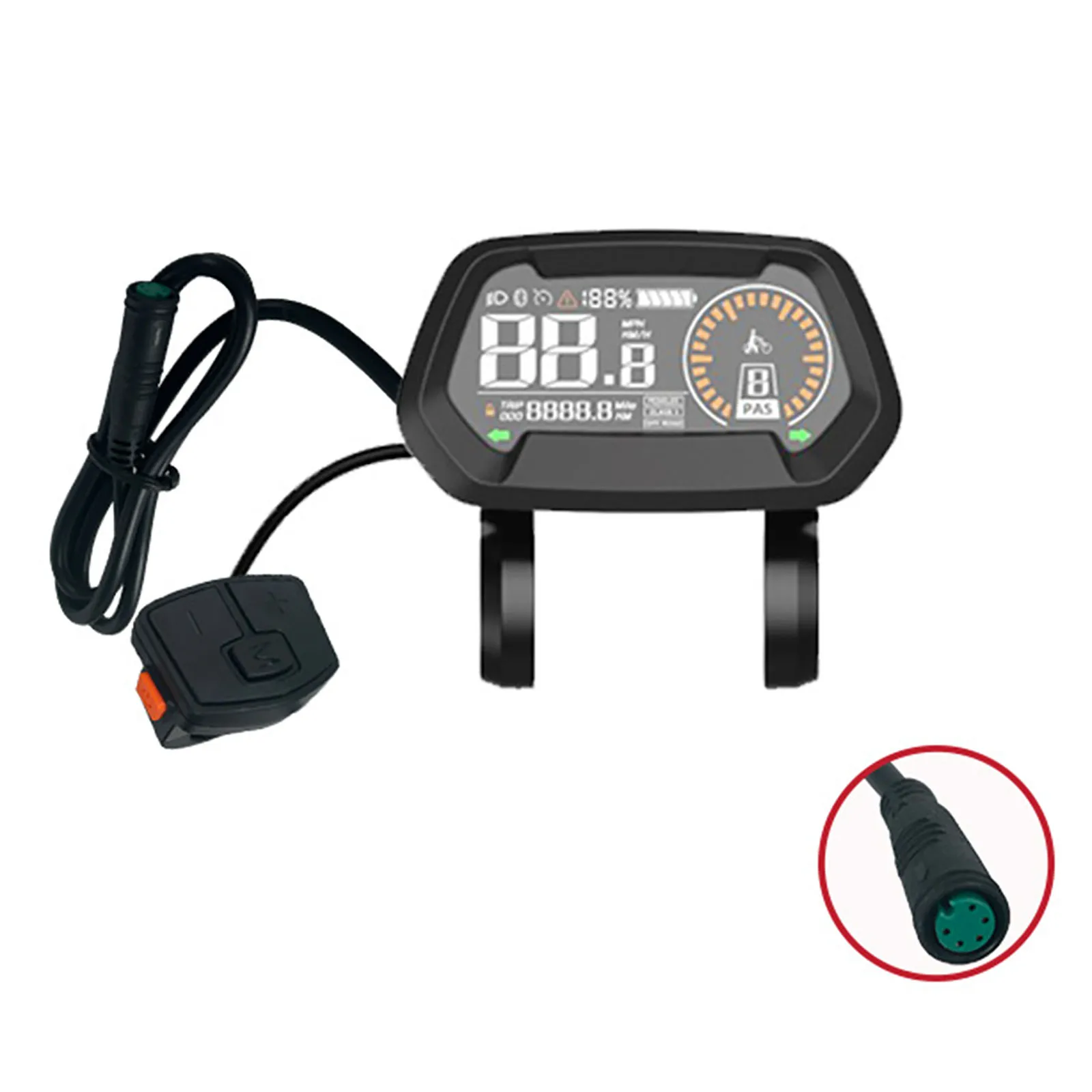 3 5 Inch Waterproof LCD Instrument for For bafang Electric Bicycle DZ43 with Speed Display and Detachable Mounting Bracket