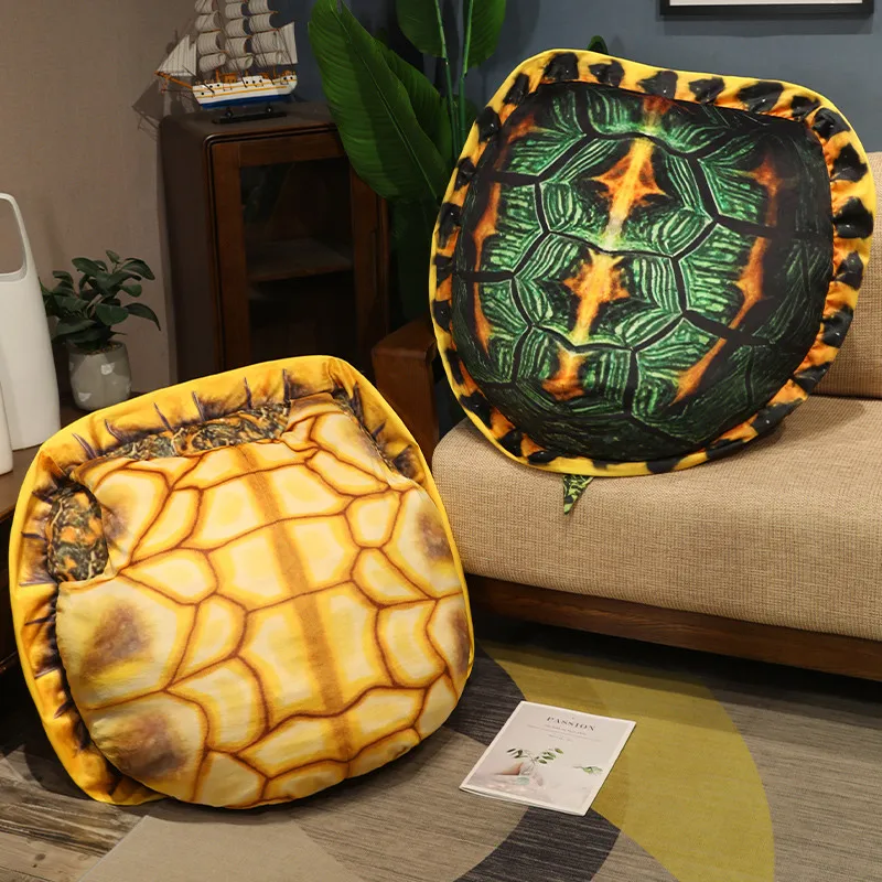 100CM Simulated Turtle Plush Throw Pillow Forced Real Wear Turtle Shell Children's Birthday Gift Home Decoration