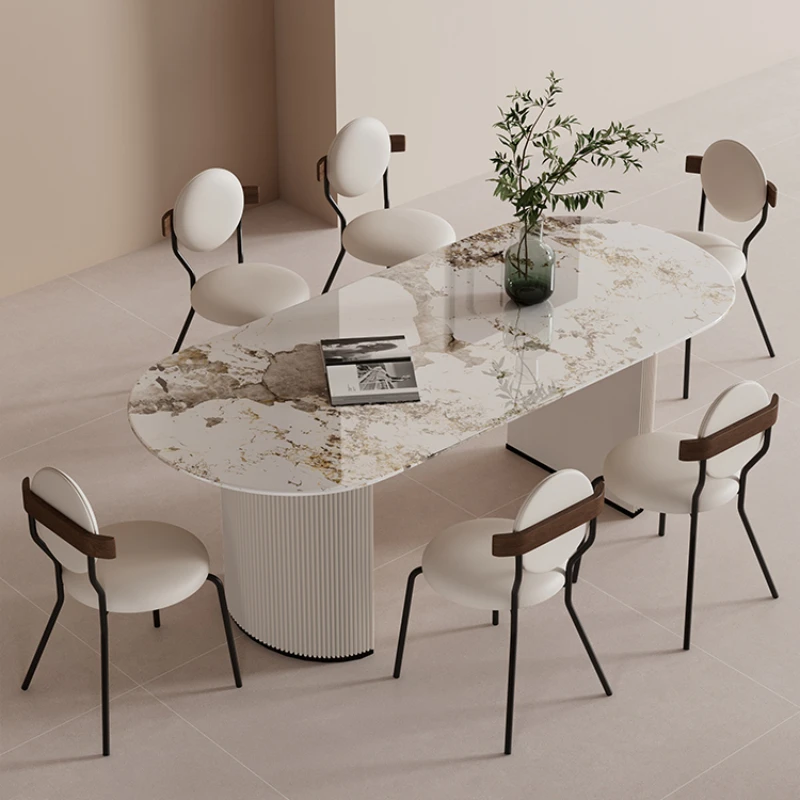 Round Table Stainless Steel Bar Stool Dinning Mini Home Furniture Wooden Chairs Extendable Chair Set Mesa De Jantar Foldable