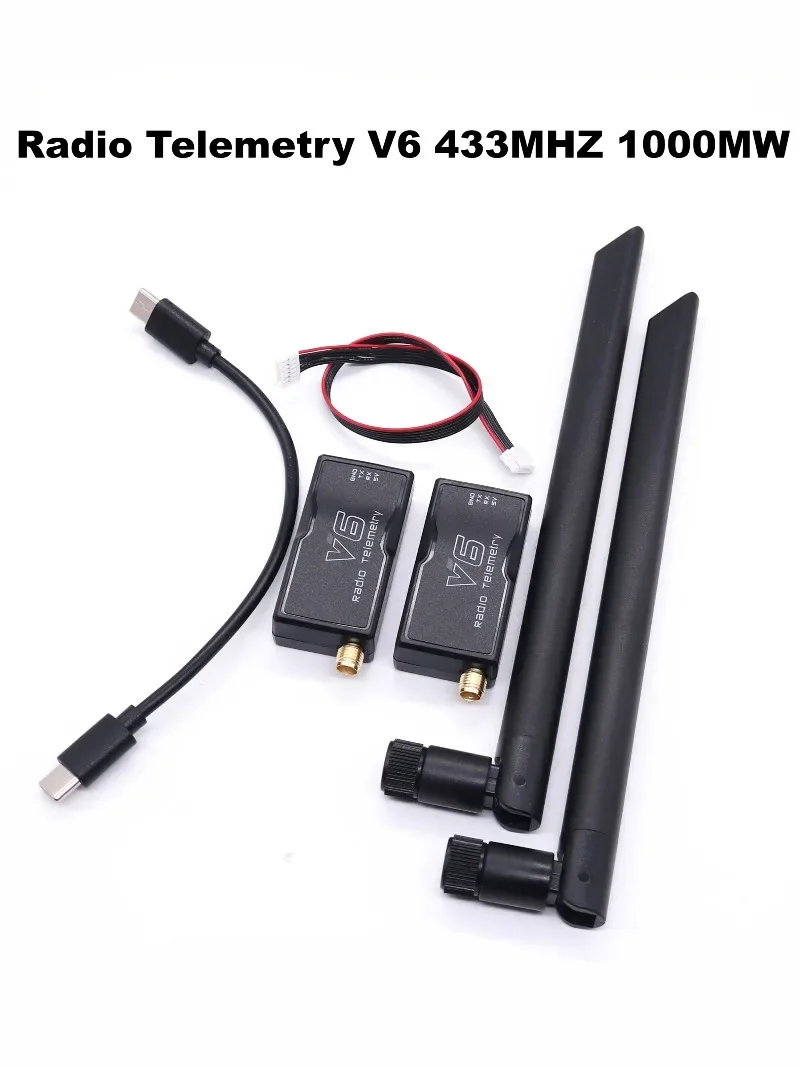 Moduł telemetryczny B-CUBE 3DR Radio Telemetry V6 433MHz 915MHz 100mW/500mW/1000mW do transmisji danych powietrznych i gruntowych z kablami OTG do 6C PRO RC