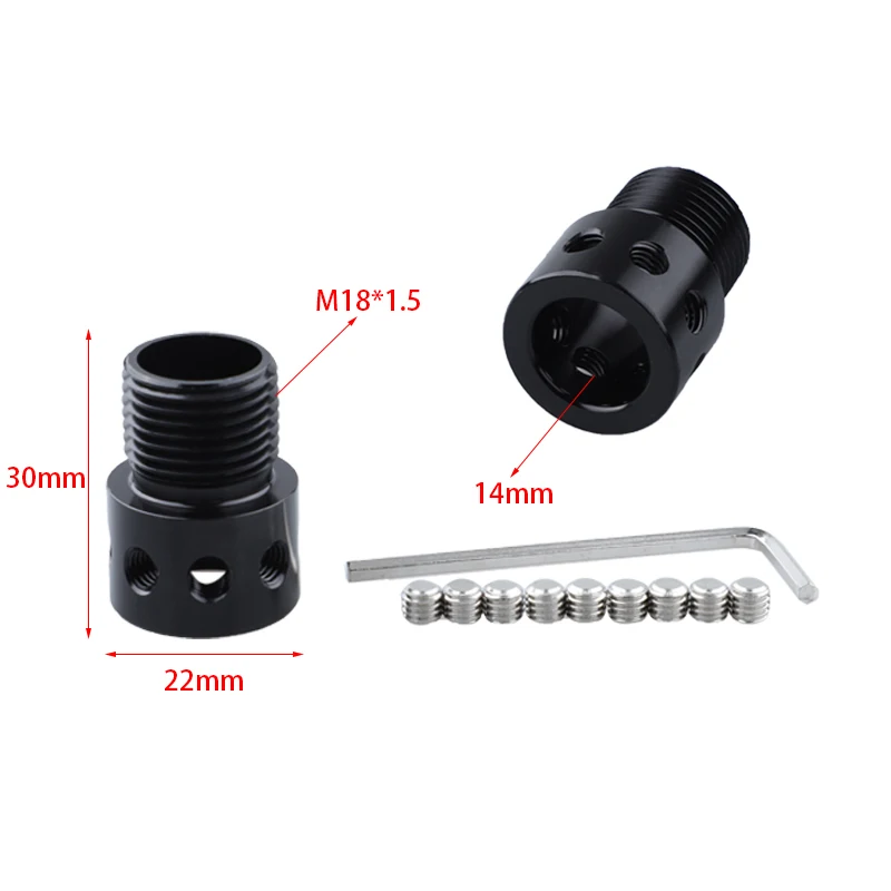 Aluminum Car Gear Shift Knob Adapter Shifter Lever Knob Adapter Car Modification Accessories M18*1.5