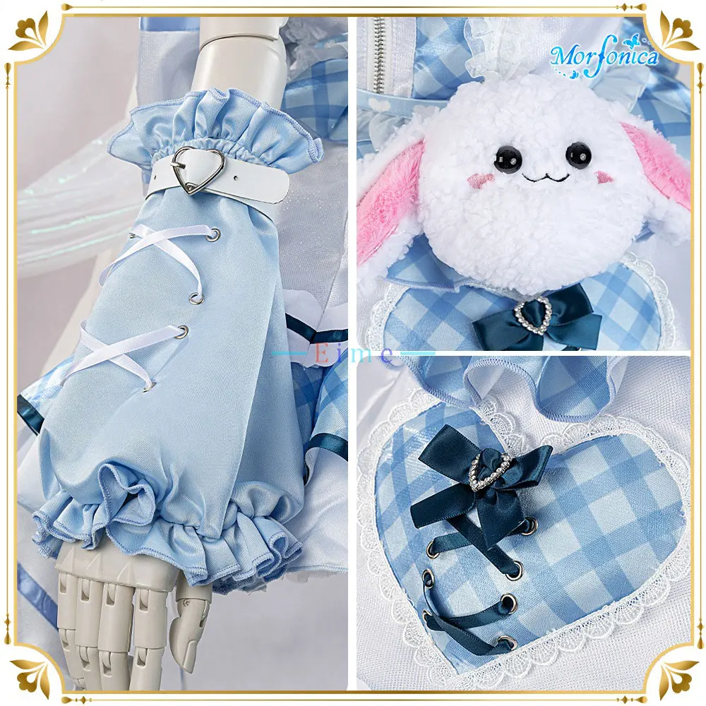 أزياء بانج دريم كوراتا ماشيرو التأثيرية للنساء فستان حفلات لطيف بدلة خادمة أزياء الهالوين كرنفال ملابس أنيمي مصنوعة حسب الطلب