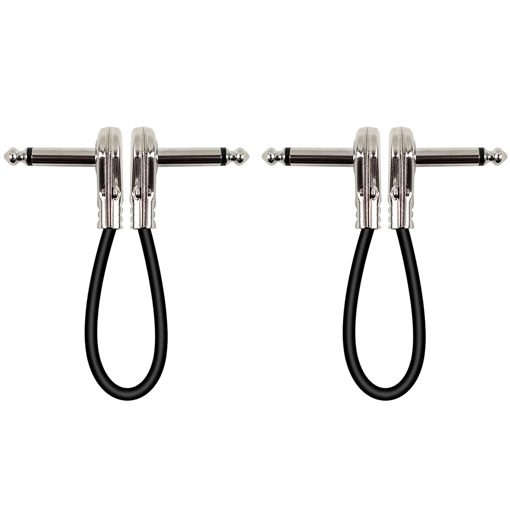 

2pcs Guitar Effect Cable Professional Electric Wire for Musical Instruments Parts Audio Connect Wire Patch Cables Bass Effector