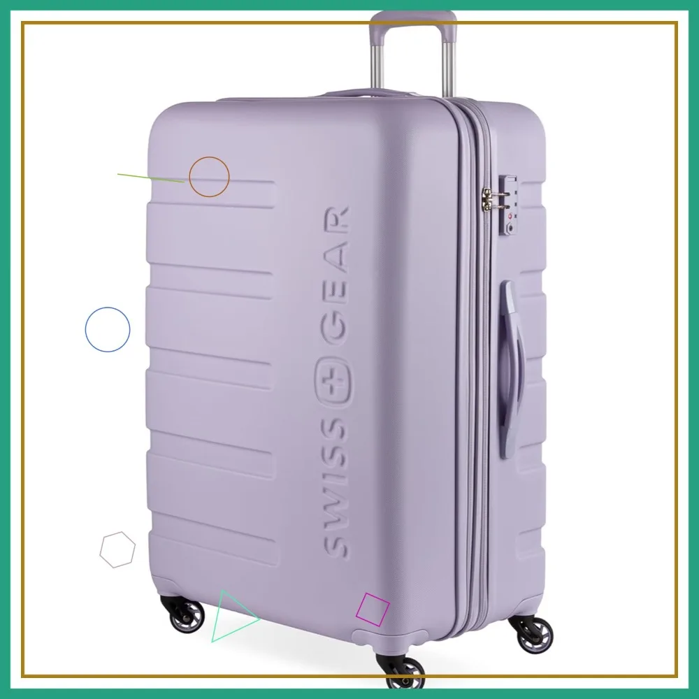 

Расширяемый жесткий чемодан на колесиках с замком TSA, цвет Evening Haze, большой размер 27 дюймов, для багажа в салоне самолета