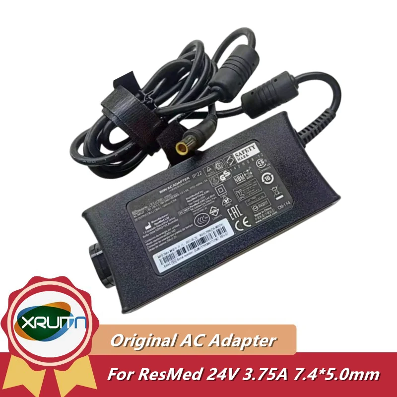 

Genuine 90W AC Adapter for ResMed Air Sense/CURVE S10 370001 370002 37015 ​ 370028 DA90A24 R370-7232 Power Supply 24V 3.75A IP22