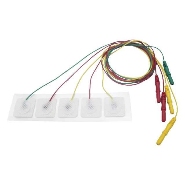 Disposable Neonatal ECG Electrodes Neonatal 5 Lead ECG Cable IEC