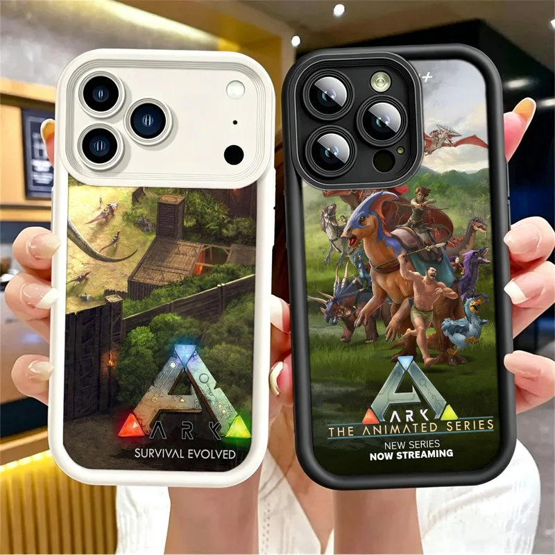 Coque de protection pour téléphone Game ARK Survival Evolved compatible avec iPhone 15 14 Plus 13 Pro 12 Mini 11 17 Air 16E 17E 16 Pro Max