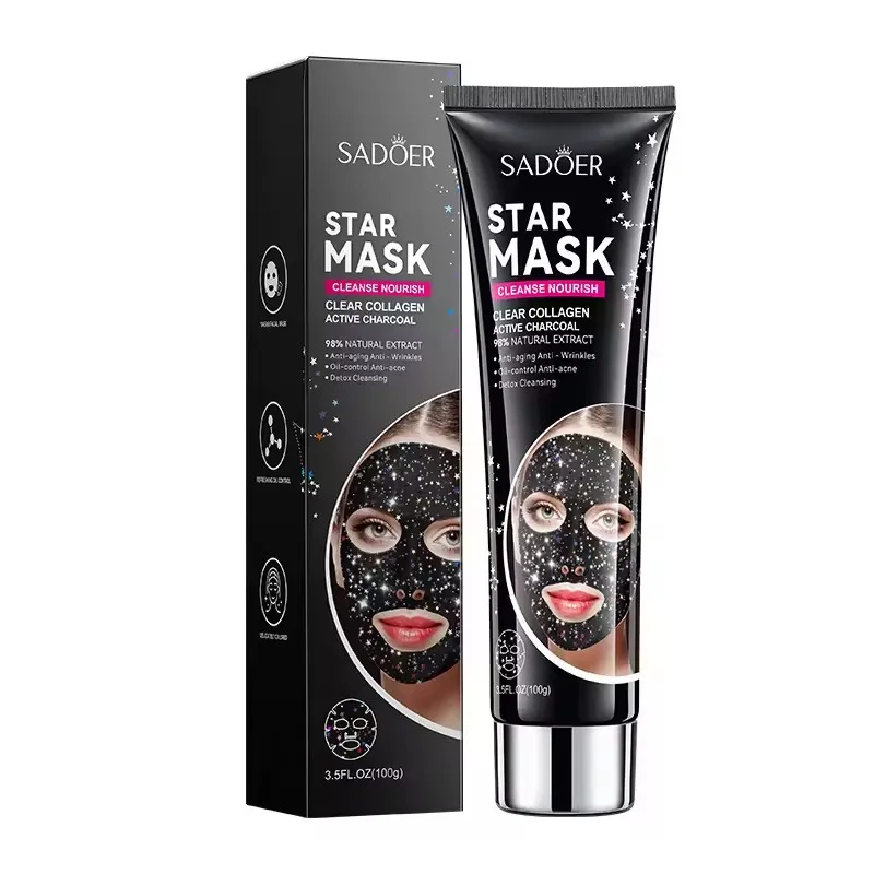 

SADOER Starry Facial Peeling Masks Tearing Face Mask Moisturizing Removal Blackhead Brightening Firming Tear off Facial Mask