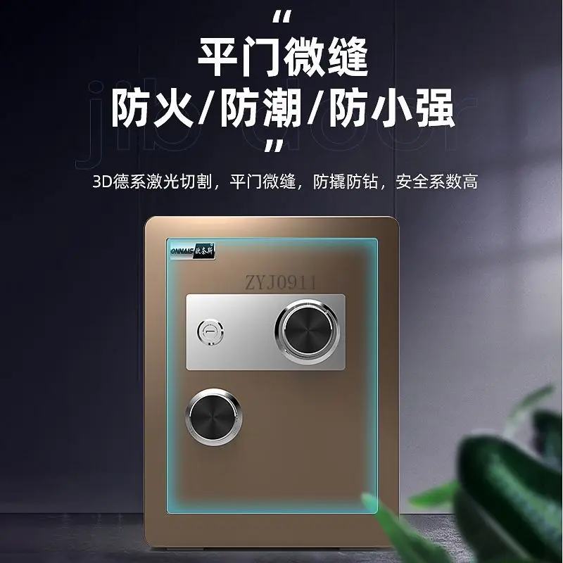 Mechanical combination lock safe household small vintage anti-theft safe office safe deposit box view 5