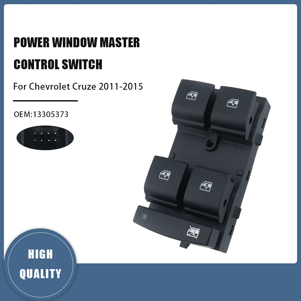 13305373 Interruptor Eléctrico de Control de Ventanas de Coche, 8 Pines, para Chevrolet Cruze, Chevrolet Malibu, Chevrolet Orlando 2009-2018